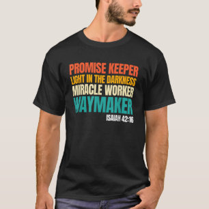 Camiseta Promise Keeper Milacle Worker Waymaker Christian F