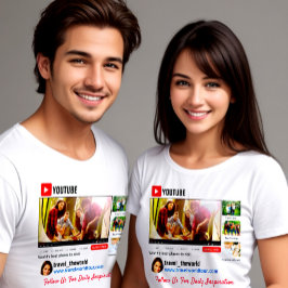 Camiseta Promo de canal de Youtube tarjeta de negocios cami