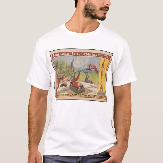 Camiseta Promo de circo de arte vintage (Anverso)