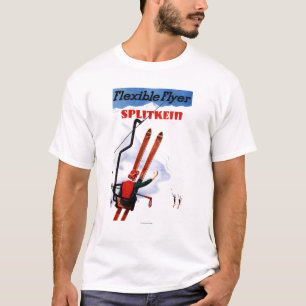 Camiseta Promo de madera de los esquís de Splitkein del