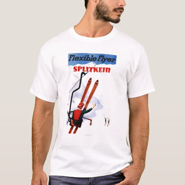 Camiseta Promo de madera de los esquís de Splitkein del (Anverso)