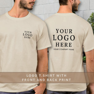 Camiseta Promo Del Nombre De La Compañía Con El Logotipo De