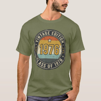 Camiseta Promoción de 1976 Retro Rayas de Puesta de Sol Des