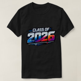 Camiseta Promoción de 2026 Tipografía Moderna y Negrita