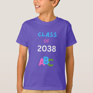 Camiseta Promoción de 2038 con abc