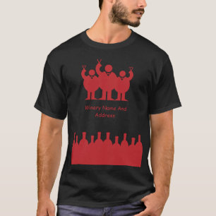 Camiseta Promoción de eventos de prueba de vinos