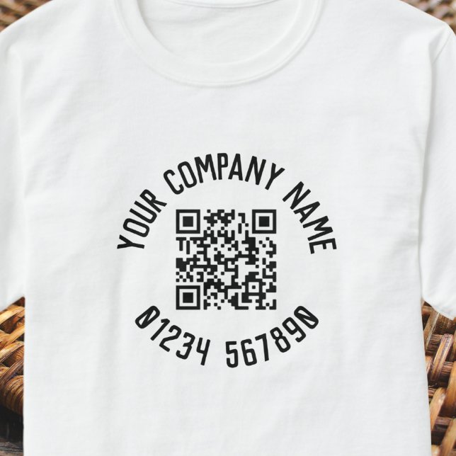 Camiseta Promoción de negocio con código QR (Subido por el creador)
