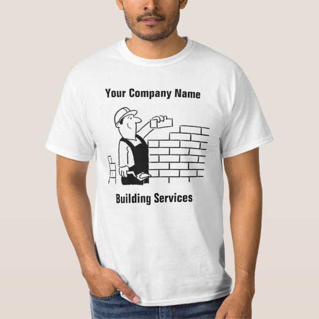 Camiseta Promoción de negocio de servicios de construcción (Anverso)