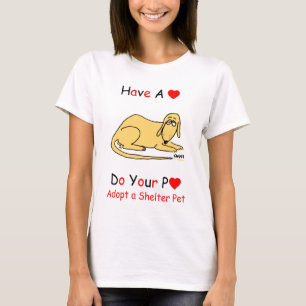 Camiseta Promoción del rescate de perros refugio para amant