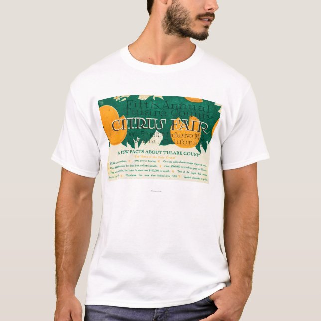 Camiseta Promoción justa de la quinta fruta cítrica anual (Anverso)
