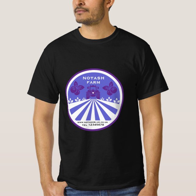 Camiseta Promoción U-Pick Blueberry Farm (Anverso)