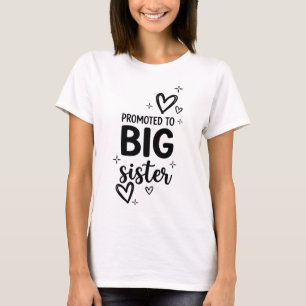 Camiseta Promocionada a Hermana Mayor Anuncio de Embarazo L