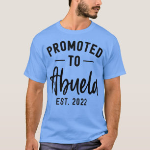 Camiseta Promocionado a Abuela EST 2022 Carta Imprimir nuev