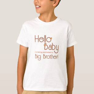 Camiseta Promocionado a Big Brother Hello Baby Retro Kids