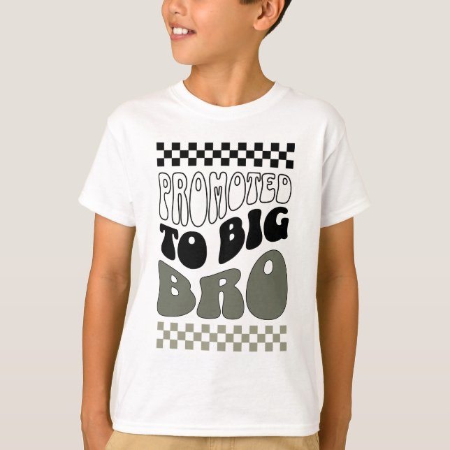 Camiseta Promocionado a Big Brother Shirt Toddler Baby Boys (Anverso)