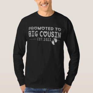 Camiseta Promocionado A Big Cousin 2022 Tee Pregnancy Best 