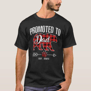 Camiseta Promocionado A Dad 2023 Bear Buffal Rojo De Pajama
