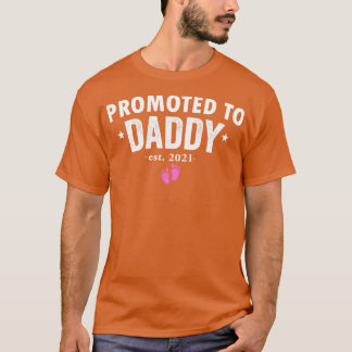 Camiseta Promocionado a Daddy 2021 Pronto será Dad Hus Chic