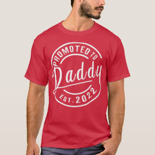 Camiseta Promocionado a Daddy 2022 Anuncio de embarazo Prem