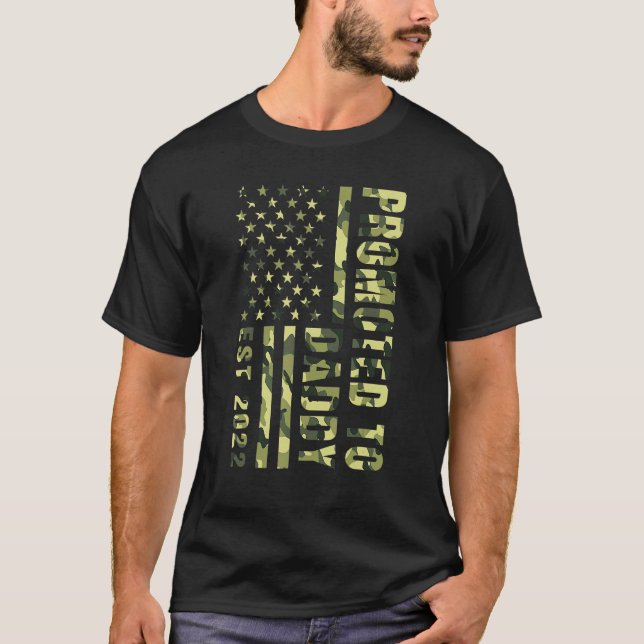 Camiseta Promocionado A Daddy 2022 Padres De Camo De Bander (Anverso)