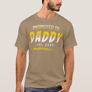 Camiseta Promocionado a Daddy 2022 Primer Día del Padre