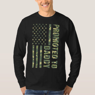 Camiseta Promocionado A Daddy American Flag Camo Tee Father