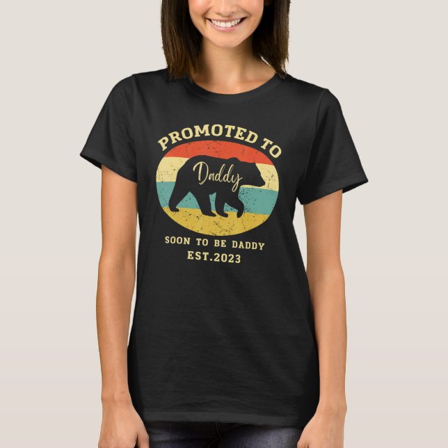 Camiseta Promocionado A Daddy Bear Pronto Será Papi Est 202 (Anverso)