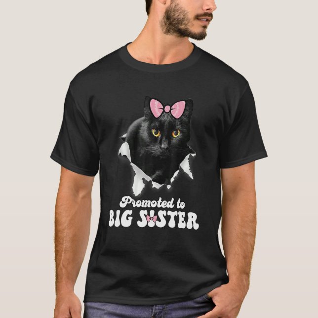 Camiseta Promocionado A Gran Hermana Cute Cat Sister Day 1 (Anverso)