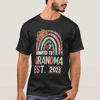 Camiseta Promocionado A La Abuela Este De 2023 Leopard Rain