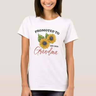 Camiseta Promocionado a la flor floral de girasol de la abu