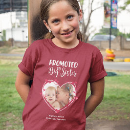 Camiseta Promocionado a la foto y nombres de hermanos herma