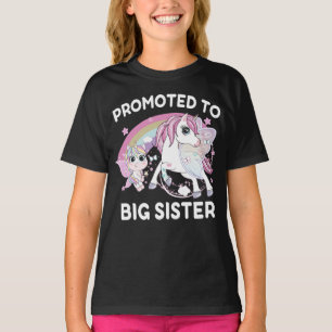 Camiseta Promocionado a la Gran Hermana Unicornio Funny