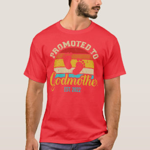 Camiseta Promocionado a la madrina retro vintage 2022