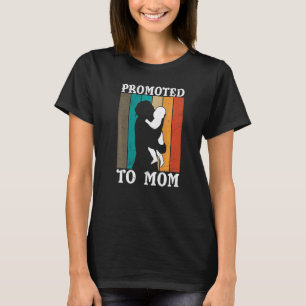 Camiseta Promocionado a mamá compañeros de familia madre ma