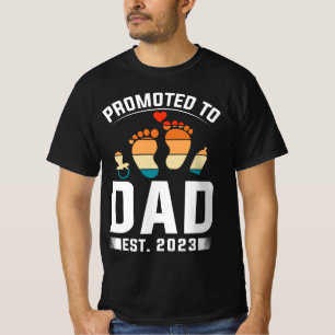 Camiseta Promocionado a papá - Nuevo nivel sin bloquear