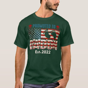 Camiseta Promocionado a Papi 2022 por primera vez Día del P