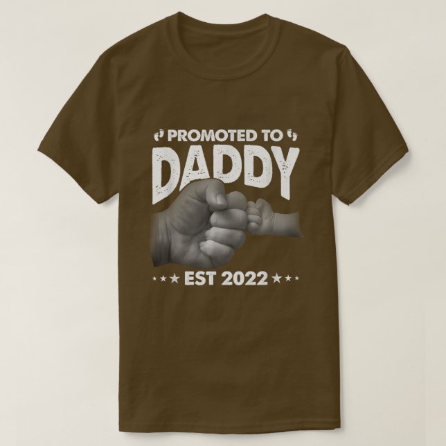 Camiseta Promocionado a Papi 2022 regalo divertido para los (Diseño del anverso)