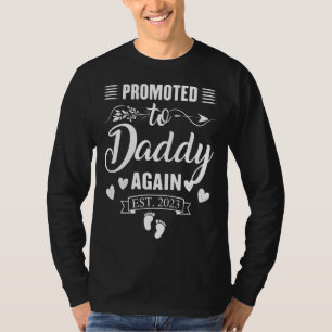 Camiseta Promocionado A Papi De Nuevo 2023 Pronto Será Dadd
