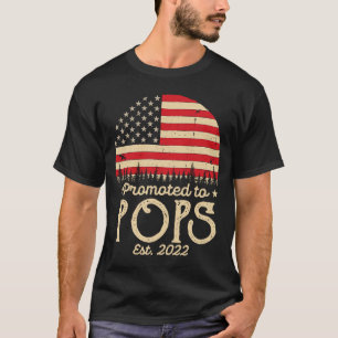 Camiseta Promocionado a Pops Est 2022 Hombres Bandera de EE