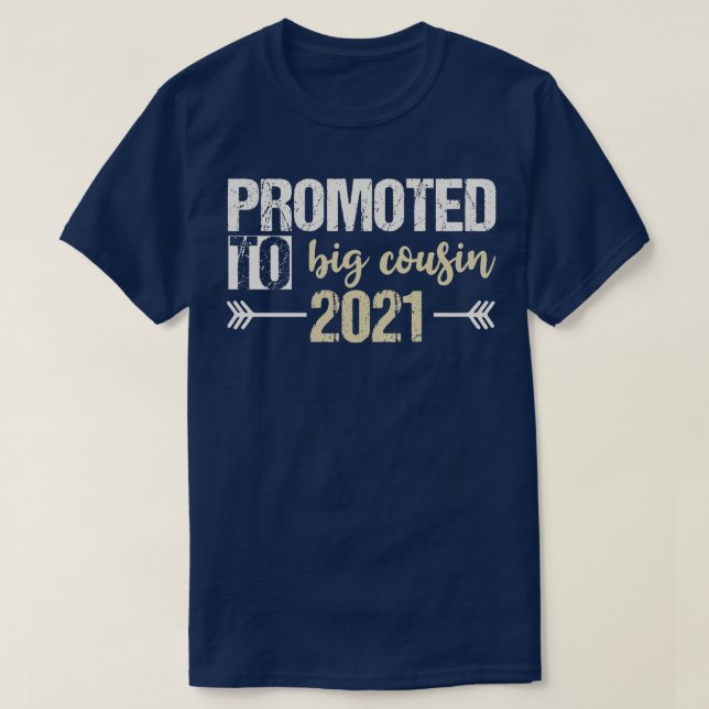 Camiseta Promocionado a un primo mayor (Diseño del anverso)