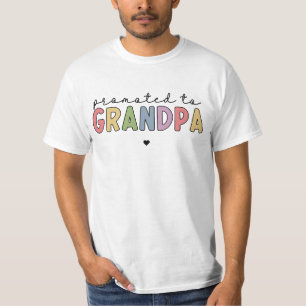 Camiseta Promocionado al abuelo como nuevo abuelo para ser