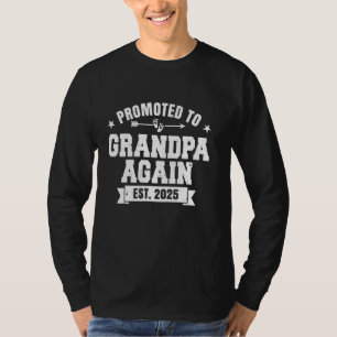Camiseta Promocionado al abuelo de nuevo 2025 pronto para s
