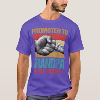 Camiseta Promocionado al abuelo Est 0 Hombres Vintage Prime