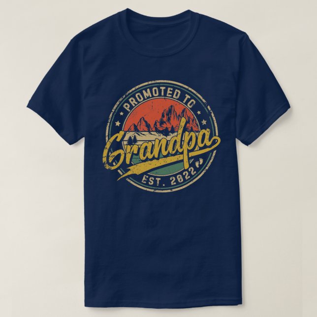 Camiseta Promocionado Al Abuelo Este De 2022 Nuevo Abuelo R (Diseño del anverso)