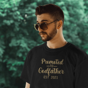 Camiseta Promocionado al Personalizado de tipografía padrin