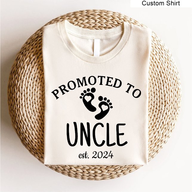 Camiseta Promocionado al tío / invitación de embarazo blanc (Promoted to Uncle / Pregnancy announcement white T-Shirt)