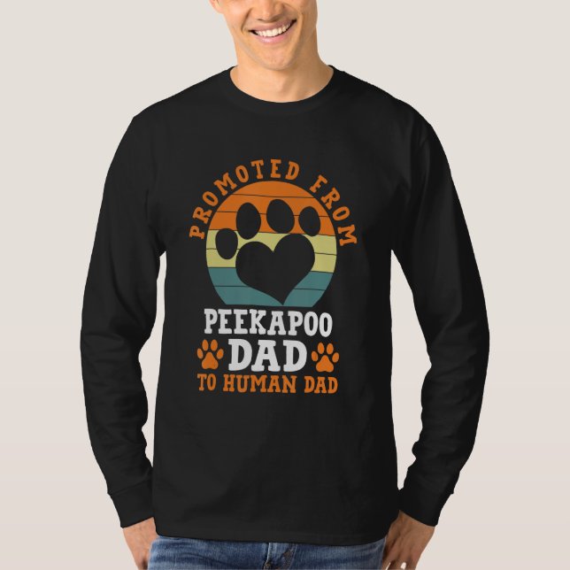 Camiseta Promocionado desde Peekapoo Dad Funny Pekeapoo Hum (Anverso)