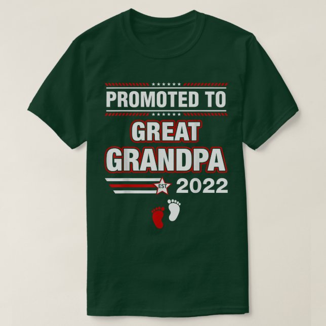 Camiseta Promocionado por primera vez al Gran Abuelo Este 2 (Diseño del anverso)