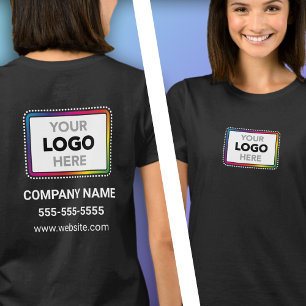 Camiseta promocional de empresa con logotipo en pa