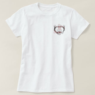 camiseta promocional de negocios de Moda negra roj